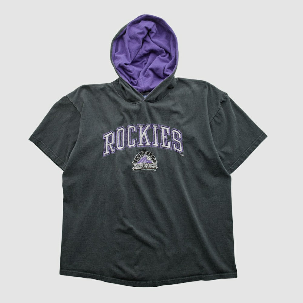 Colorado Rockies Logo 7 90s Hooded T-shirt Online