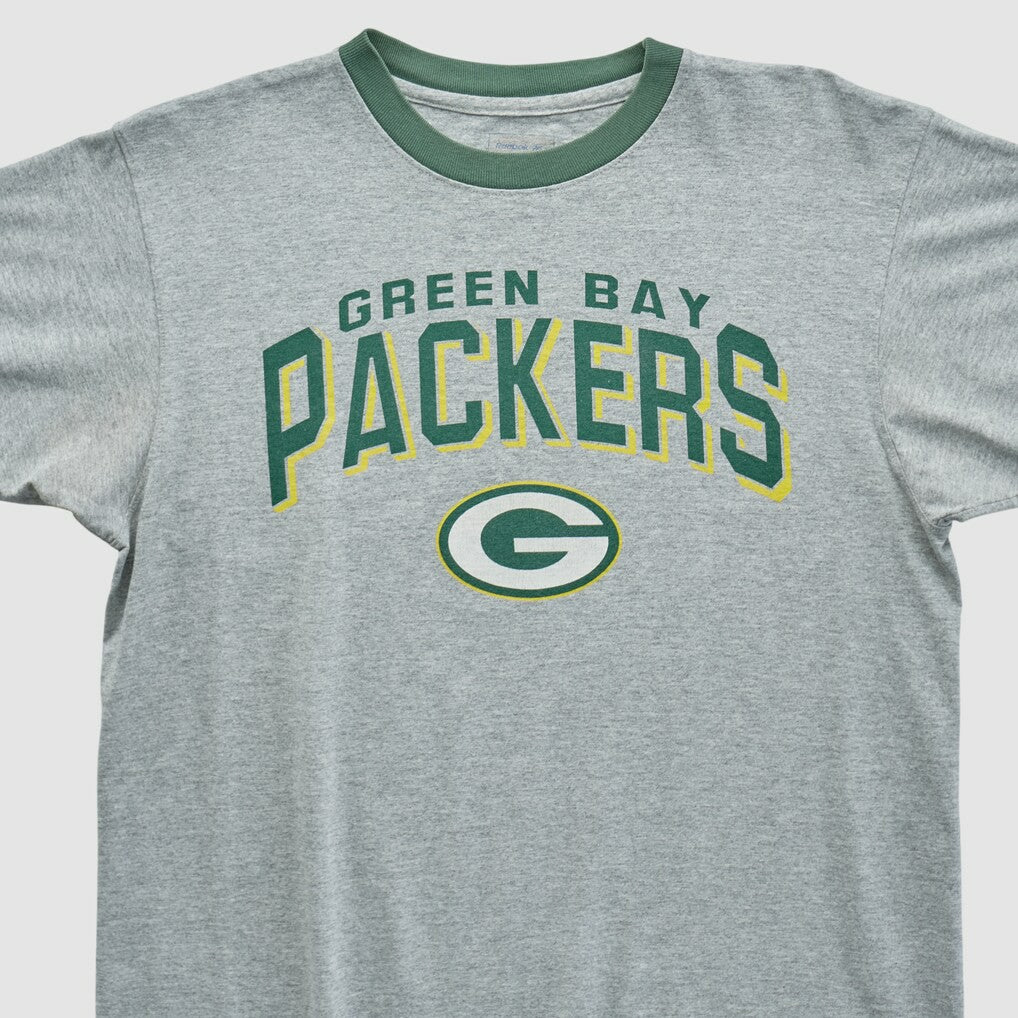 Green Bay Packers Reebok 2000s T-shirt - Heather Gray Vintage - Fanatics