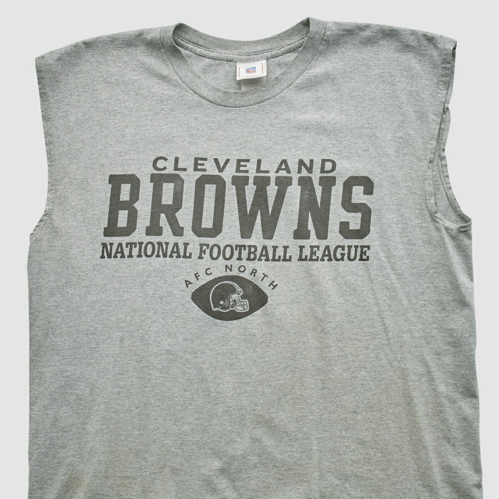 Cleveland Browns NFL 2000s Tank - Heather Gray Vintage - Fanatics