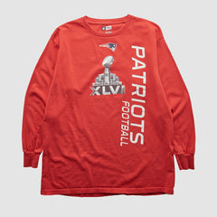 New England Patriots NFL 2012 Long Sleeve T-shirt - Red Vintage - Fanatics