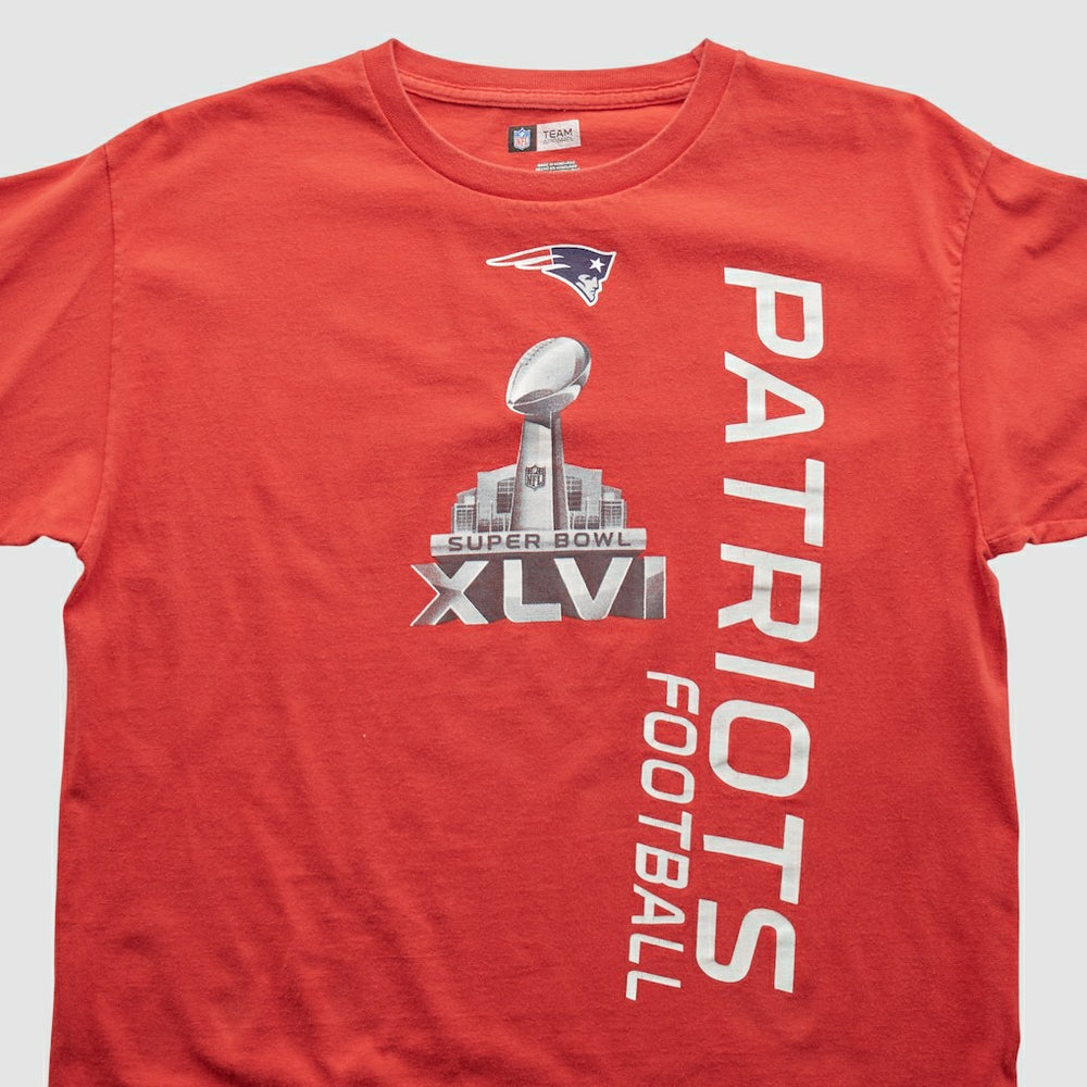 New England Patriots NFL 2012 Long Sleeve T-shirt - Red Vintage - Fanatics