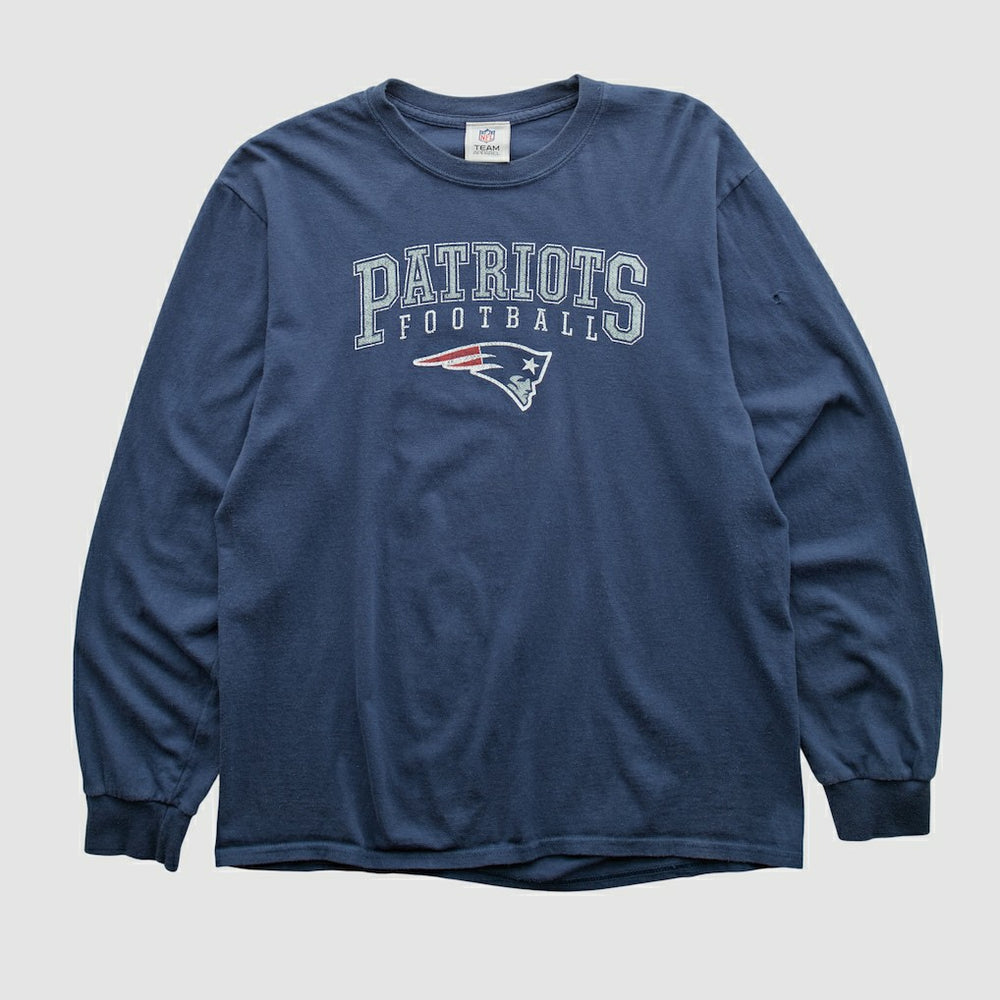 New England Patriots NFL 2010s Long Sleeve T-shirt - Navy Vintage - Fanatics