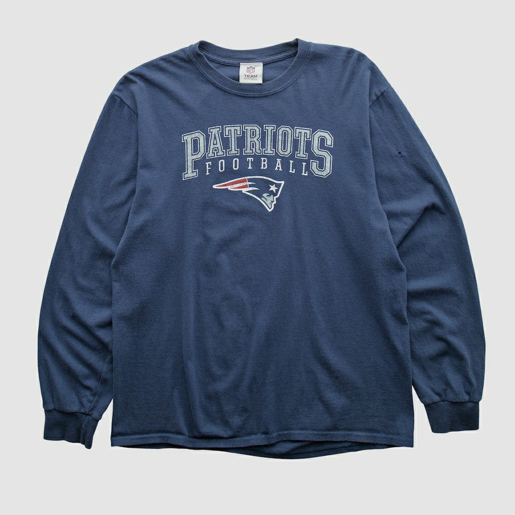 New England Patriots NFL 2010s Long Sleeve T-shirt - Navy Vintage - Fanatics