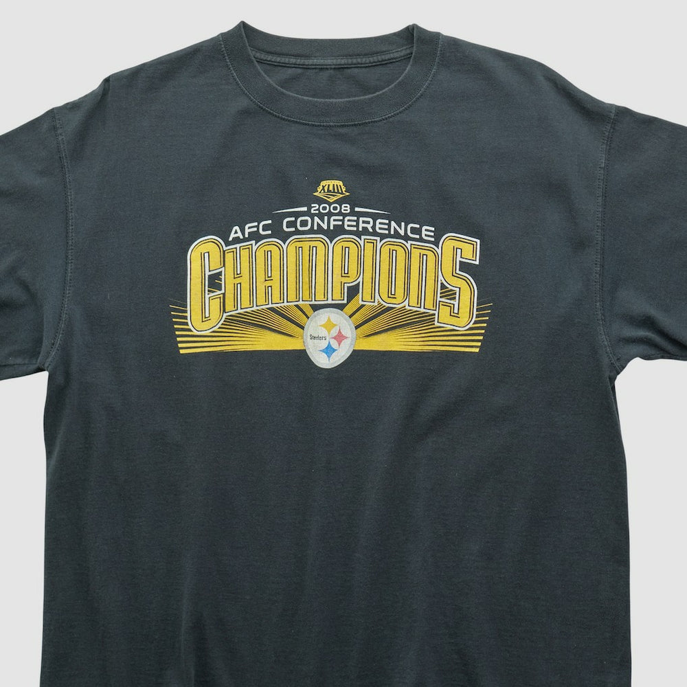 Pittsburgh Steelers 2008 T-shirt - Black Vintage - Fanatics