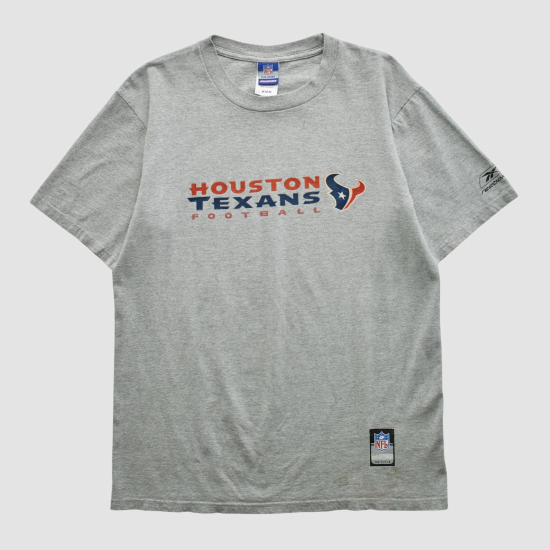 Houston Texans Reebok 2000s T-shirt - Heather Gray Vintage - Fanatics