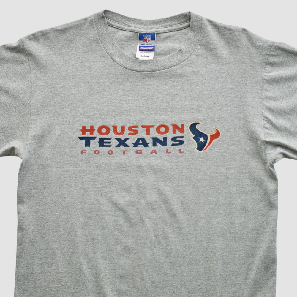 Houston Texans Reebok 2000s T-shirt - Heather Gray Vintage - Fanatics