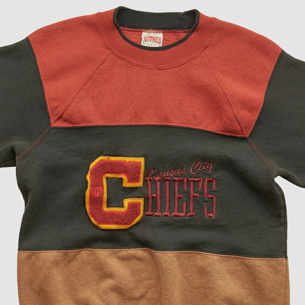 Kansas City Chiefs Nutmeg Mills 90s Pullover Sweatshirt - Clay Vintage - Fanatics