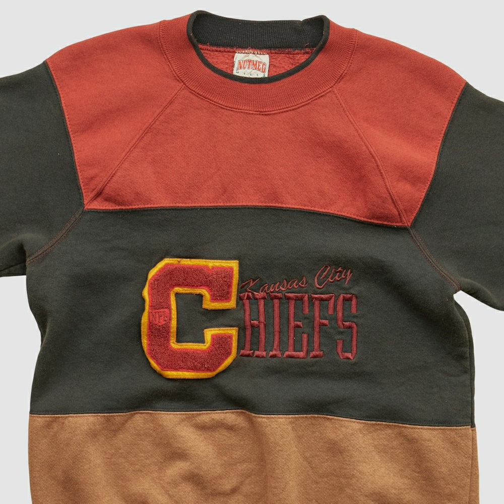 Kansas City Chiefs Nutmeg Mills 90s Pullover Sweatshirt - Clay Vintage - Fanatics