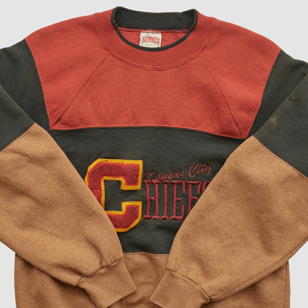Kansas City Chiefs Nutmeg Mills 90s Pullover Sweatshirt - Clay Vintage - Fanatics