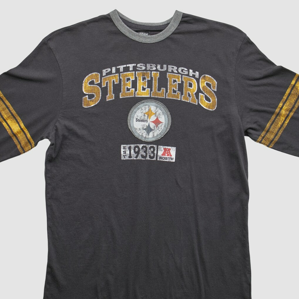 Pittsburgh Steelers NFL 2010s Long Sleeve T-shirt - Black Vintage - Fanatics