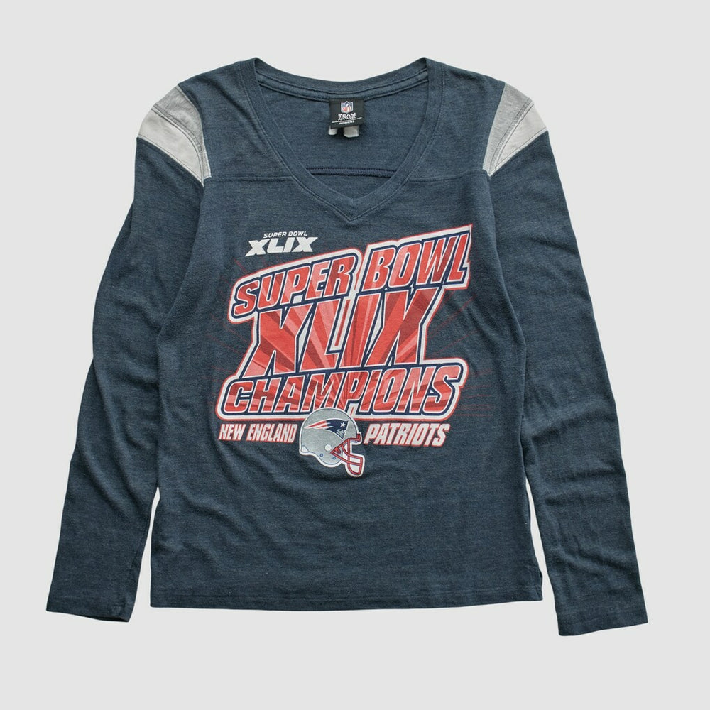 Super Bowl XLIX Team Edition Apparel 2015 Long Sleeve T-shirt - Navy Vintage - Fanatics