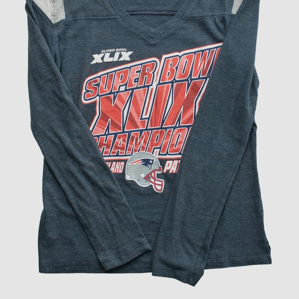 Super Bowl XLIX Team Edition Apparel 2015 Long Sleeve T-shirt - Navy Vintage - Fanatics
