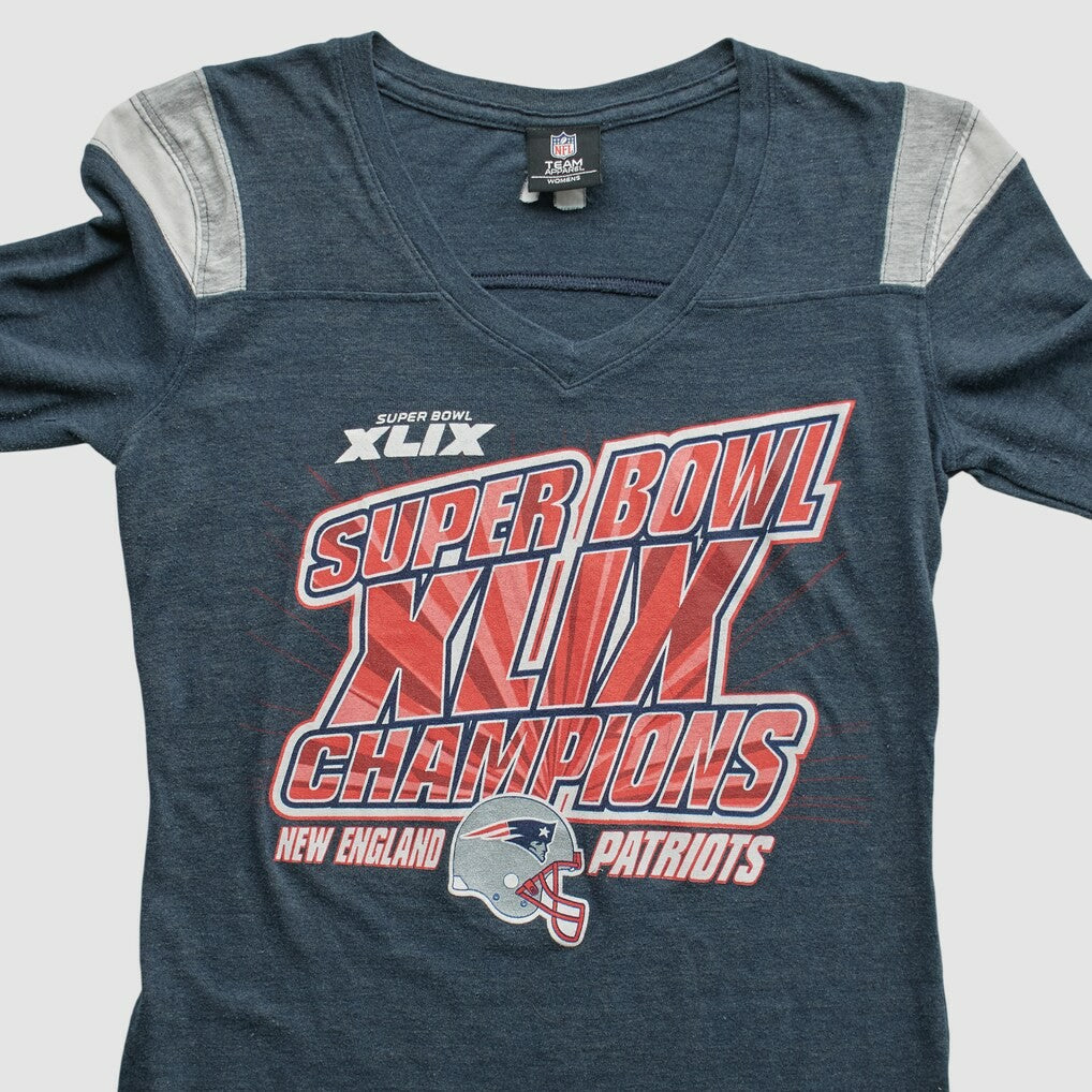 Super Bowl XLIX Team Edition Apparel 2015 Long Sleeve T-shirt - Navy Vintage - Fanatics