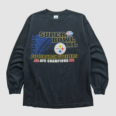 Super Bowl XL Alstyle 2006 Long Sleeve T-shirt - Black Vintage - Fanatics