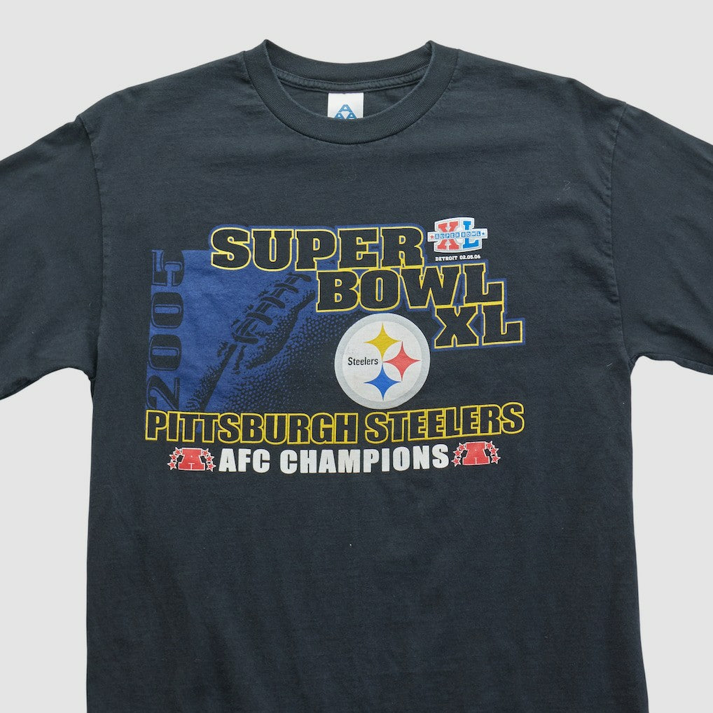 Super Bowl XL Alstyle 2006 Long Sleeve T-shirt - Black Vintage - Fanatics