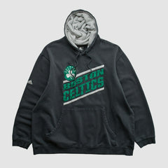 Adidas Boston Celtics 2010s Hooded Pullover Sweatshirt Black Vintage