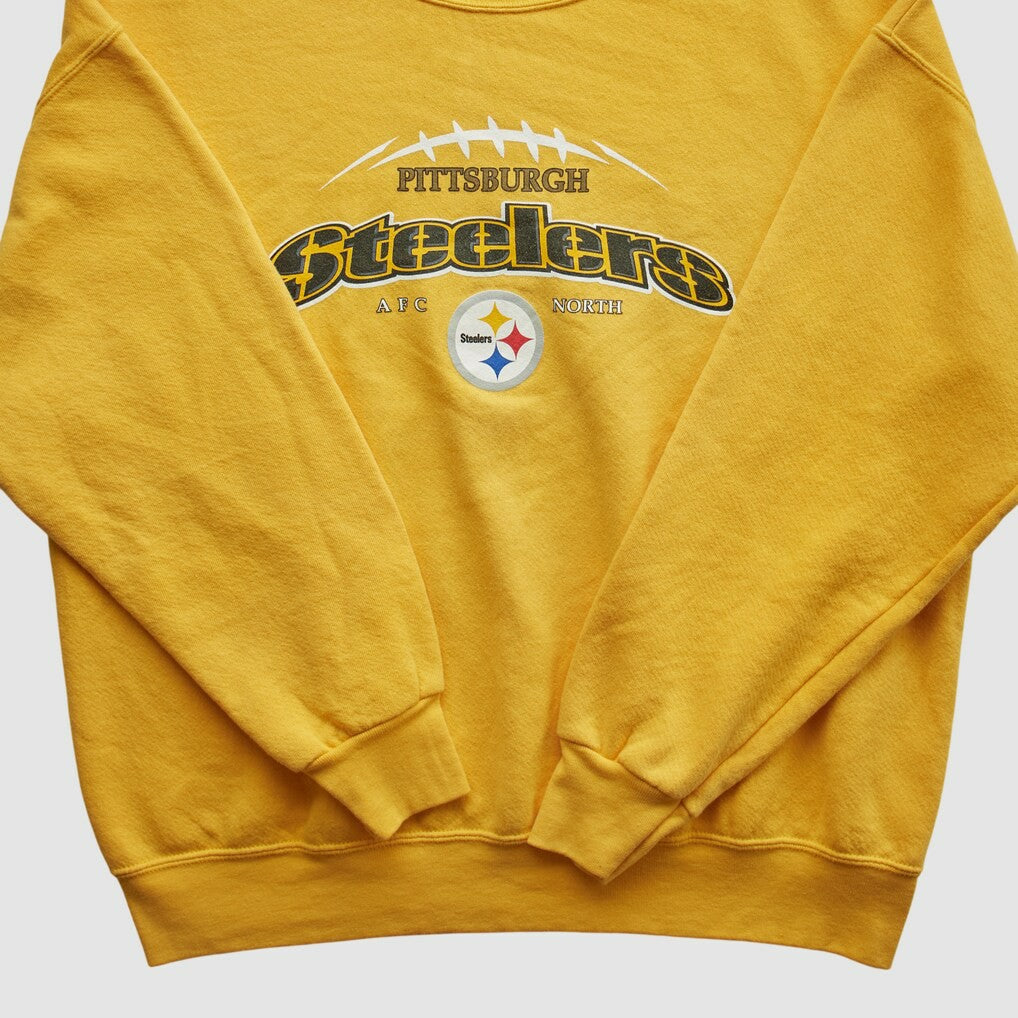 Pittsburgh Steelers NFL 2000s Pullover Sweatshirt - Yellow Vintage - Fanatics