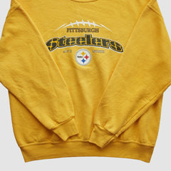 Pittsburgh Steelers NFL 2000s Pullover Sweatshirt - Yellow Vintage - Fanatics