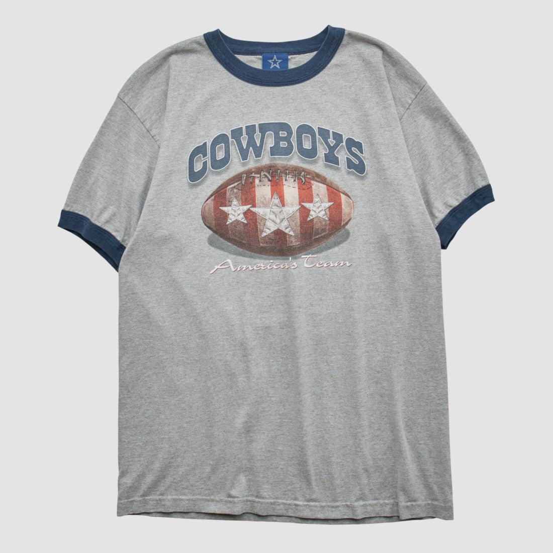 Dallas Cowboys Cowboys Authentic Apparel 2000s T-shirt - Heather Gray Vintage - Fanatics