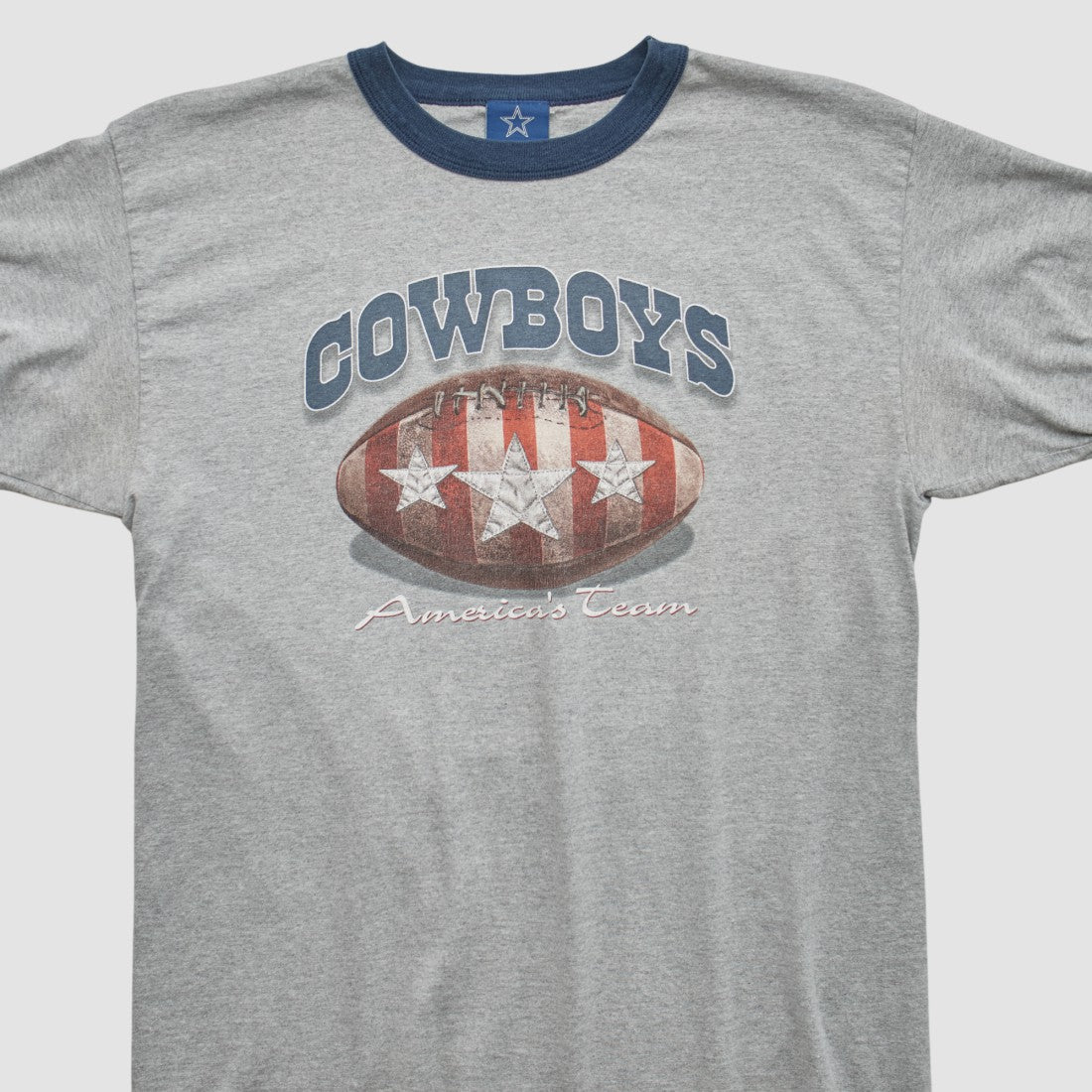 Dallas Cowboys Cowboys Authentic Apparel 2000s T-shirt - Heather Gray Vintage - Fanatics