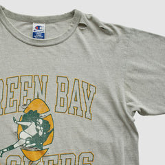 Green Bay Packers Champion 90s T-shirt - Heather Gray Vintage - Fanatics