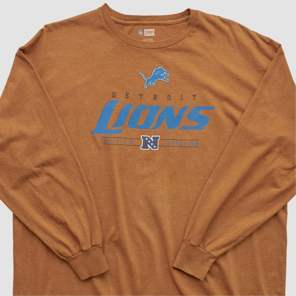 Detroit Lions NFL 2000s Long Sleeve T-shirt - Clay Vintage - Fanatics