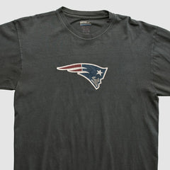 New England Patriots Reebok 2000s Long Sleeve T-shirt - Charcoal Vintage - Fanatics