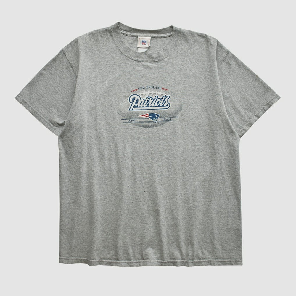 New England Patriots NFL 2000s T-shirt - Heather Gray Vintage - Fanatics