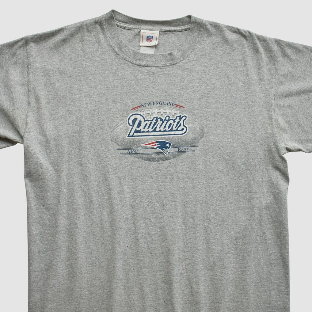New England Patriots NFL 2000s T-shirt - Heather Gray Vintage - Fanatics