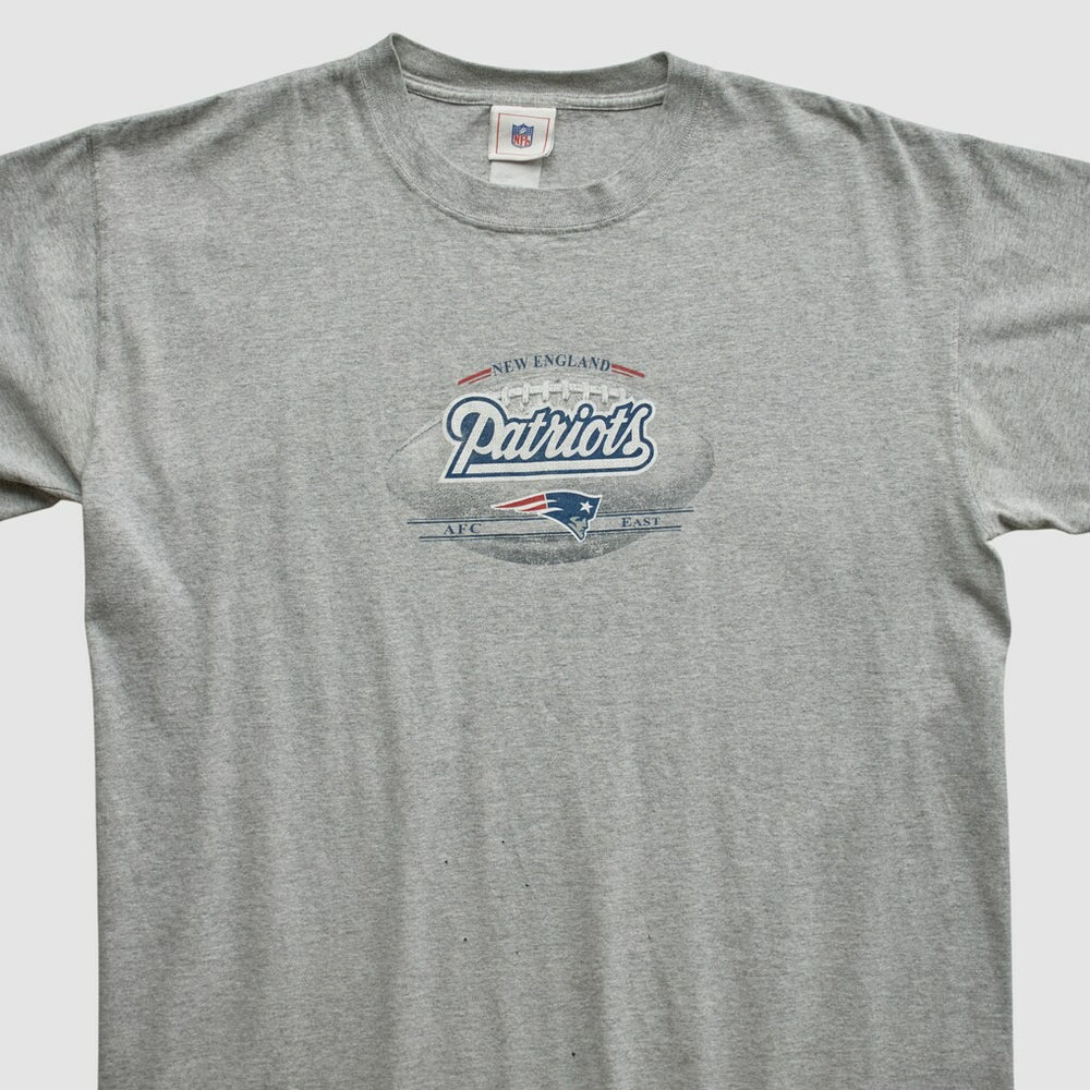 New England Patriots NFL 2000s T-shirt - Heather Gray Vintage - Fanatics