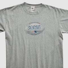 New England Patriots NFL 2000s T-shirt - Heather Gray Vintage - Fanatics
