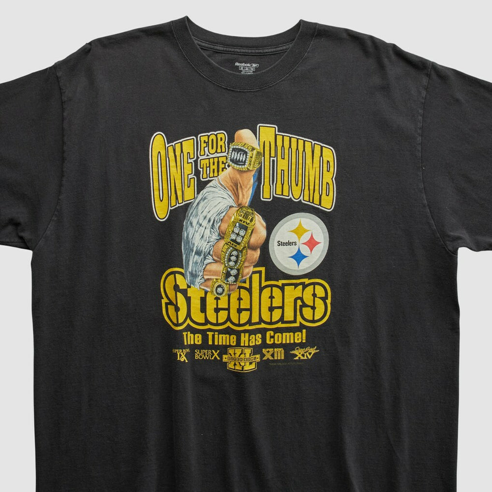 Pittsburgh Steelers Reebok 2006 T-shirt - Black Vintage - Fanatics