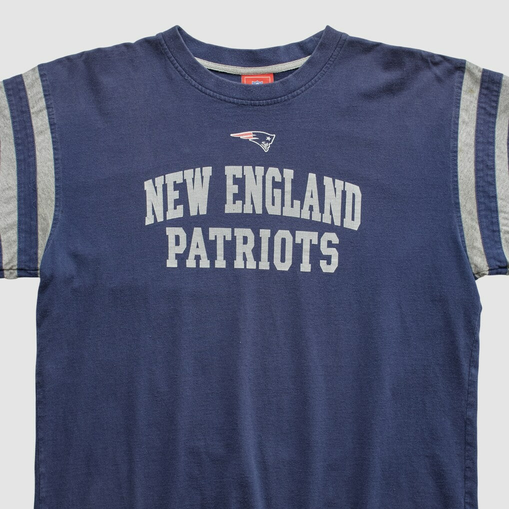 New England Patriots NFL 2000s Long Sleeve T-shirt - Navy Vintage - Fanatics