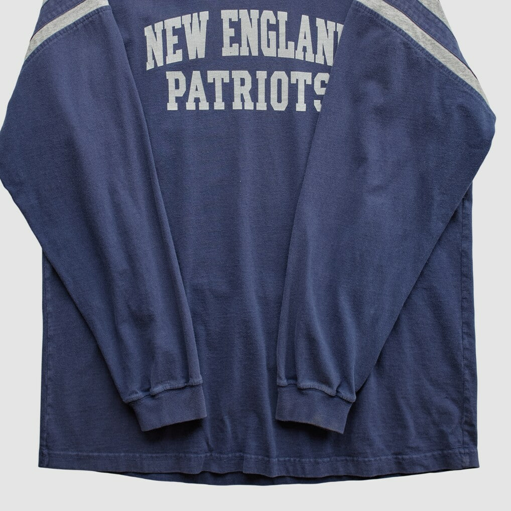New England Patriots NFL 2000s Long Sleeve T-shirt - Navy Vintage - Fanatics