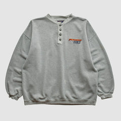 Denver Broncos Starter 90s Pullover Sweatshirt - Heather Gray Vintage - Fanatics