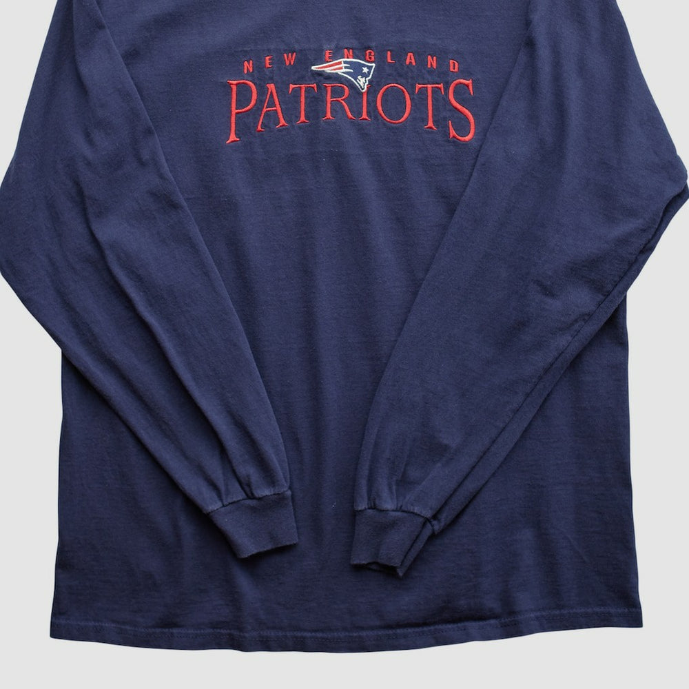 New England Patriots NFL 2000s Long Sleeve T-shirt - Navy Vintage - Fanatics
