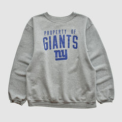 New York Giants Reebok 2000s Pullover Sweatshirt - Heather Gray Vintage - Fanatics