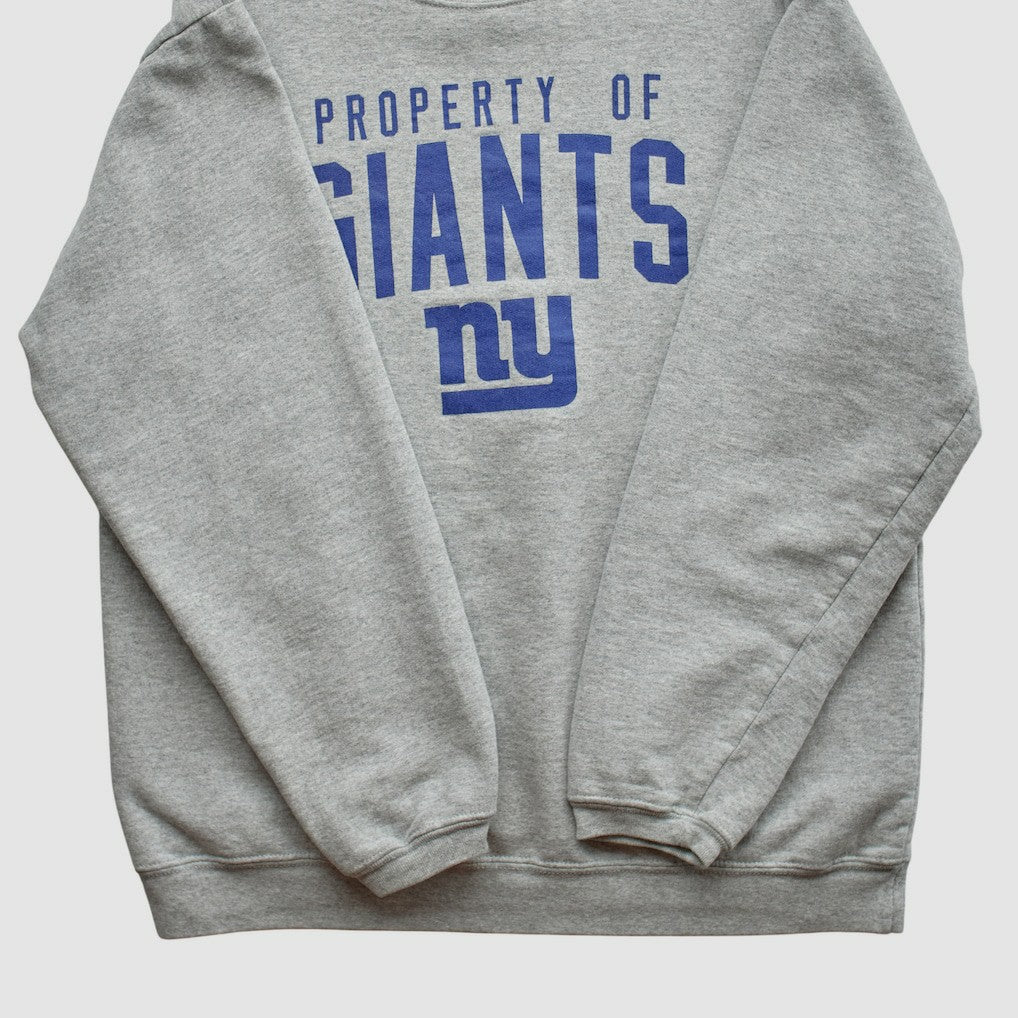 New York Giants Reebok 2000s Pullover Sweatshirt - Heather Gray Vintage - Fanatics