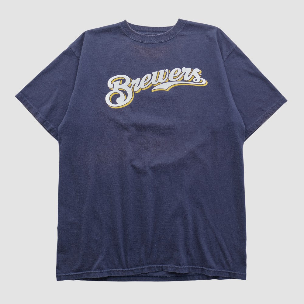Milwaukee Brewers Majestic 2000s T-shirt Online