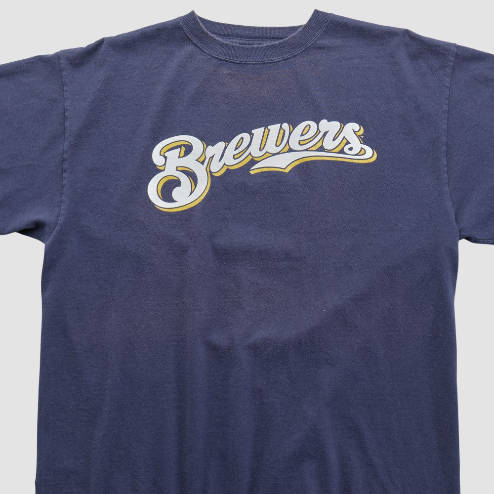 Milwaukee Brewers Majestic 2000s T-shirt Online