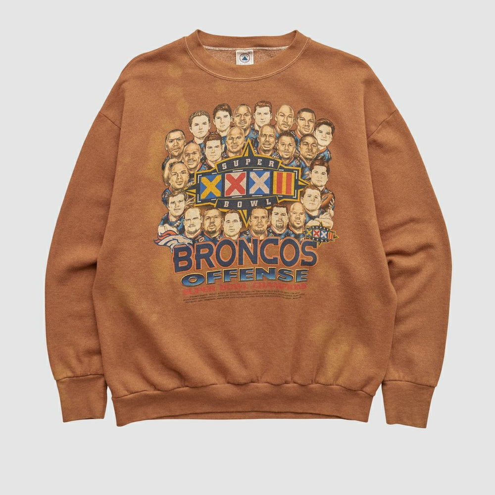 Denver Broncos Delta 1998 Pullover Sweatshirt - Clay Vintage - Fanatics