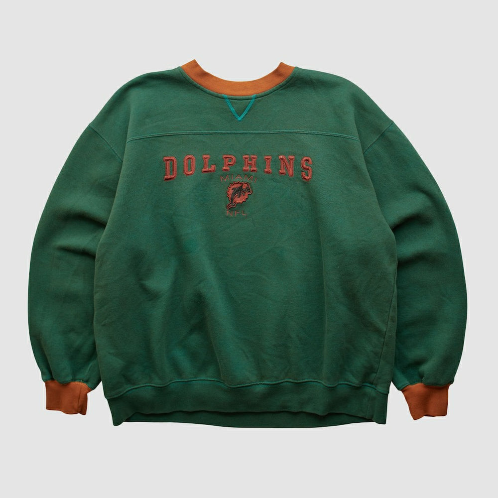 Miami Dolphins NFL 2000s Pullover Sweatshirt - Teal Vintage - Fanatics