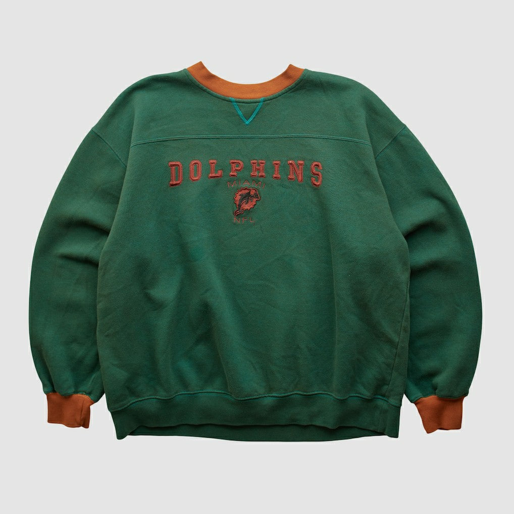 Miami Dolphins NFL 2000s Pullover Sweatshirt - Teal Vintage - Fanatics