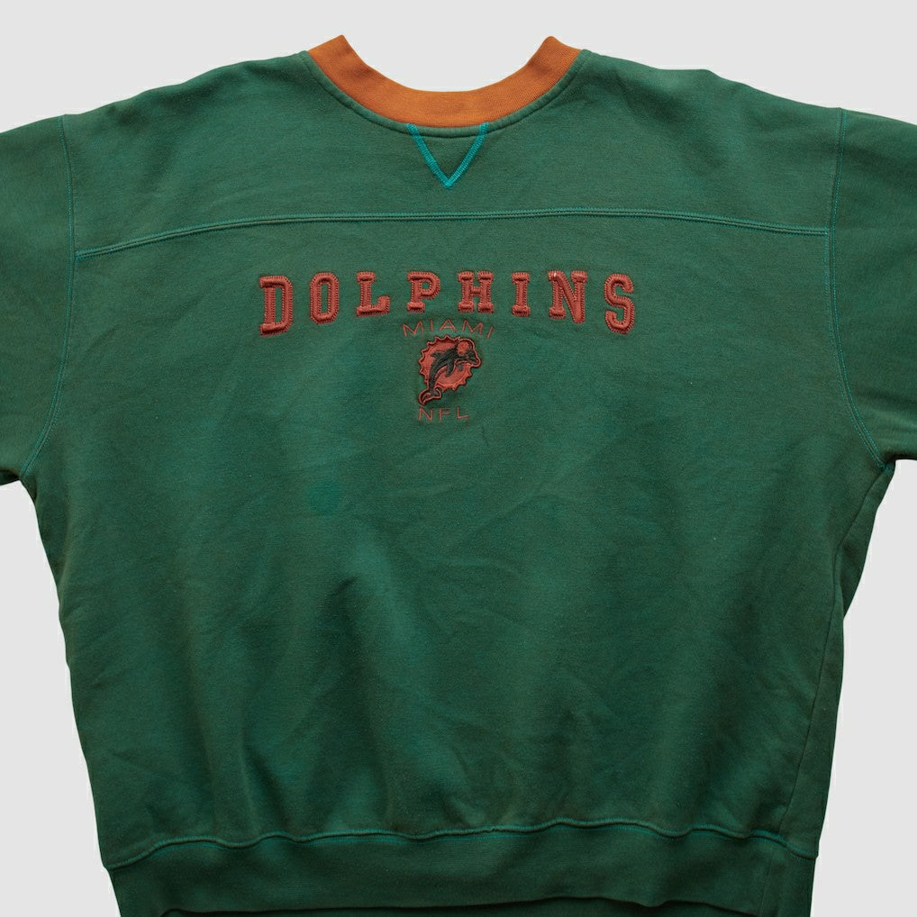 Miami Dolphins NFL 2000s Pullover Sweatshirt - Teal Vintage - Fanatics