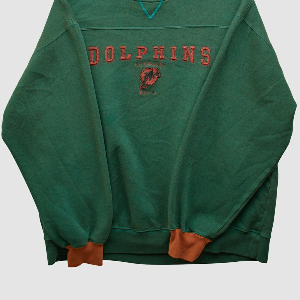 Miami Dolphins NFL 2000s Pullover Sweatshirt - Teal Vintage - Fanatics