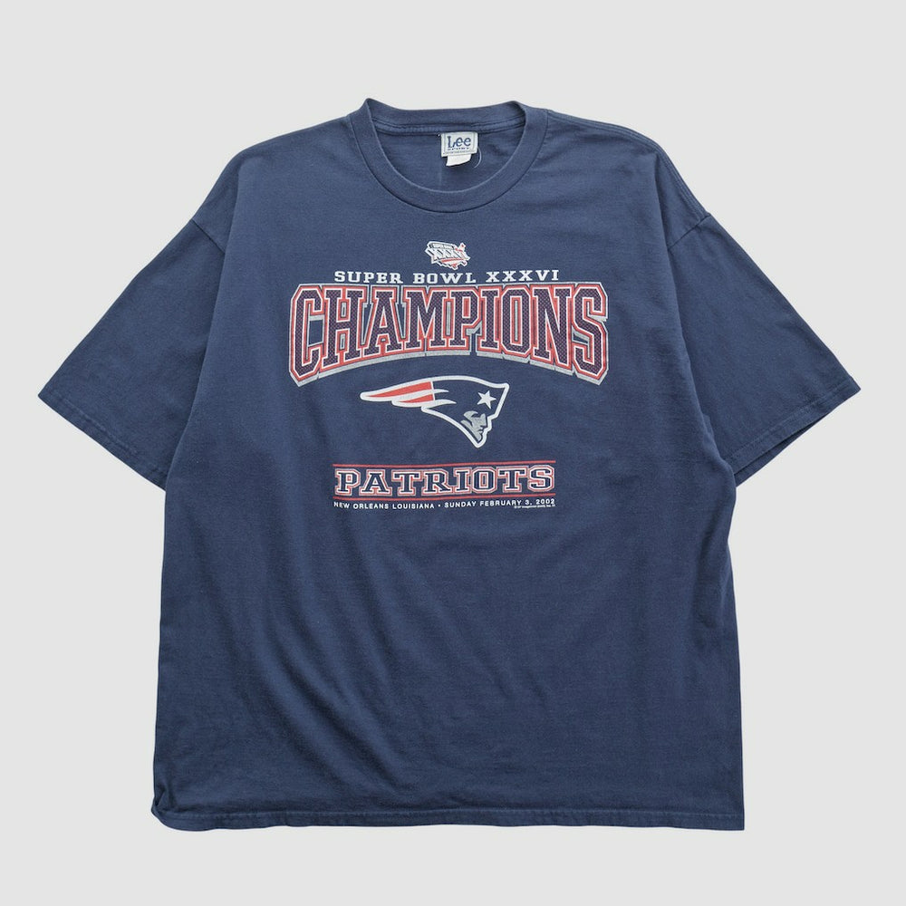 New England Patriots Lee Apparel 2002 T-shirt - Navy Vintage - Fanatics