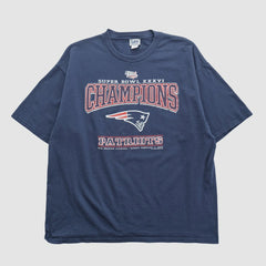 New England Patriots Lee Apparel 2002 T-shirt - Navy Vintage - Fanatics