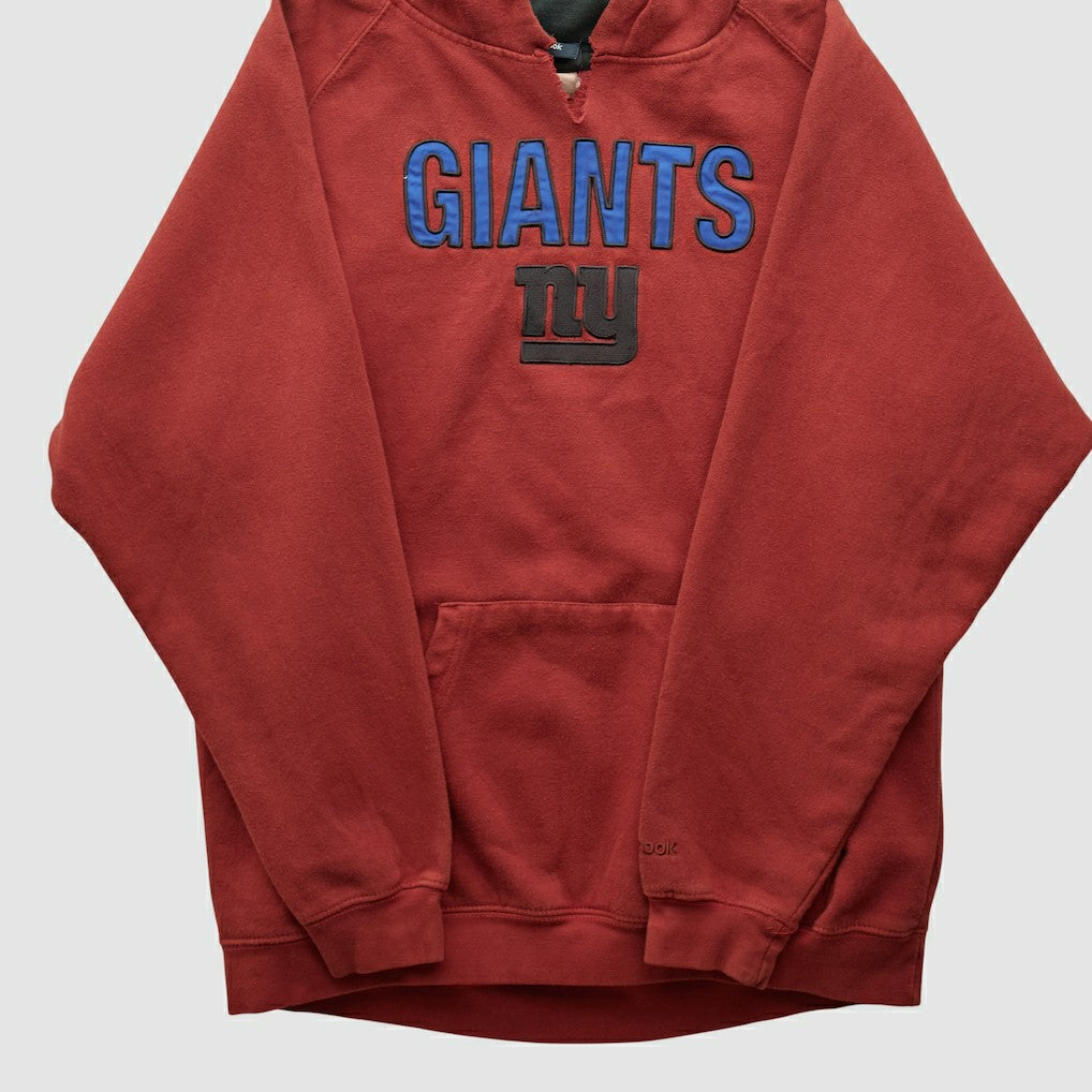 New York Giants Reebok 2000s Hooded Pullover Sweatshirt - Red Vintage - Fanatics