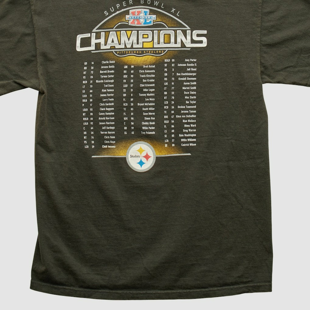Pittsburgh Steelers Reebok 2006 T-shirt - Charcoal Vintage - Fanatics