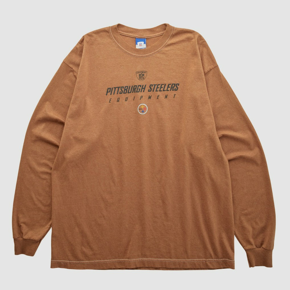 Pittsburgh Steelers Reebok 2000s Long Sleeve T-shirt - Clay Vintage - Fanatics
